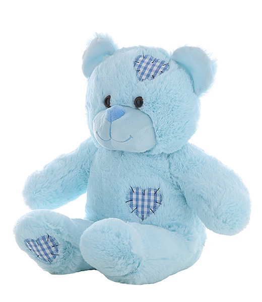 “Baby Blue” Patches the Bear (16")