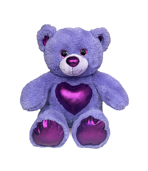 “Glam” the Purple Bear (16")