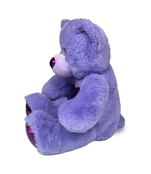 “Glam” the Purple Bear (16")