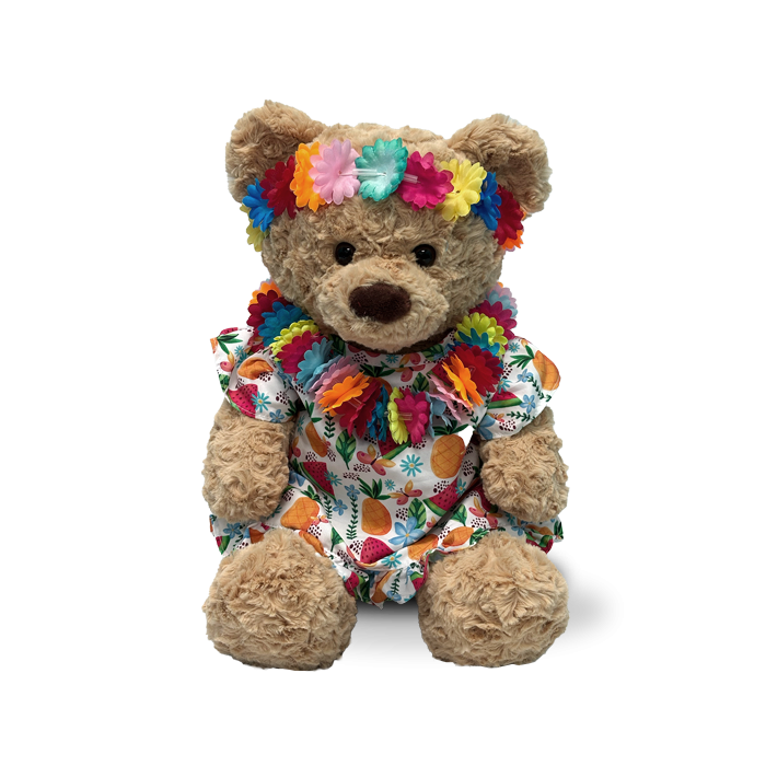 Hawaiian Dress w/Lei and Flower Crown