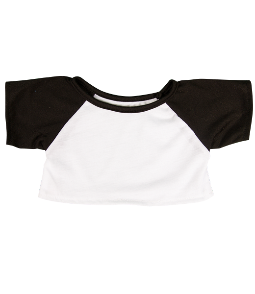 White Tee w/ Black Sleeves