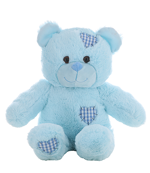 “Baby Blue” Patches the Bear (16")