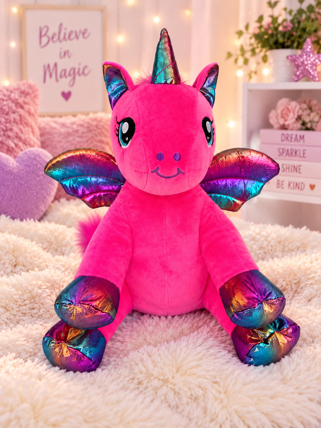 "Nova" the Pink Unicorn (16")