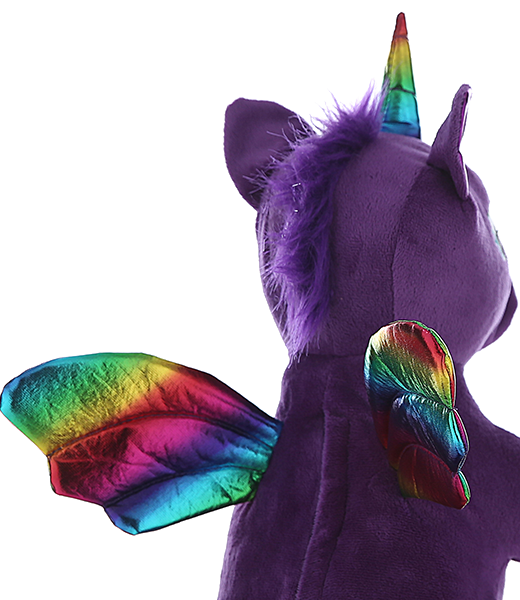 "Luna" the Purple Winged Unicorn (16")