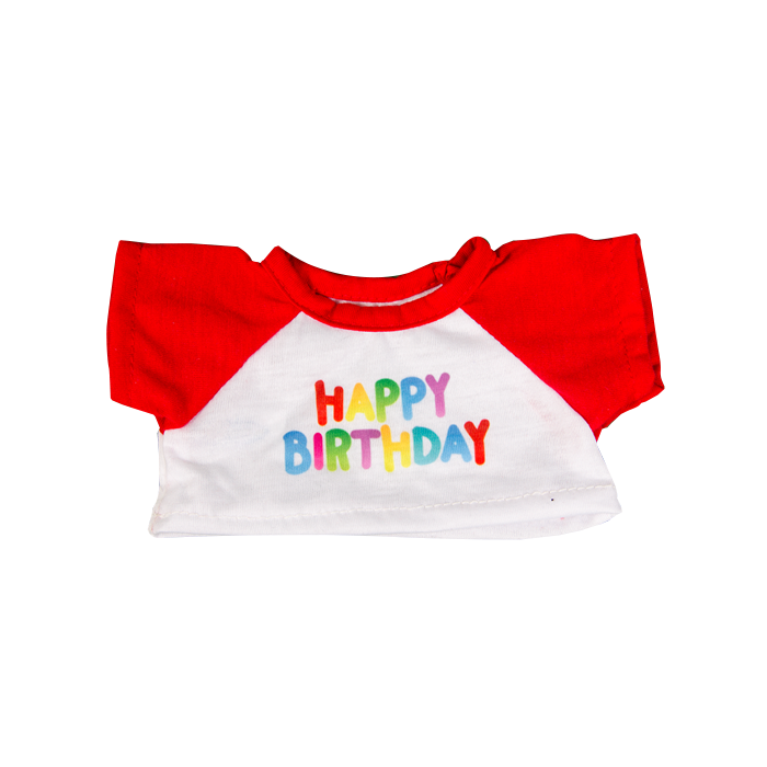 Birthday Tee w/Red Sleeves