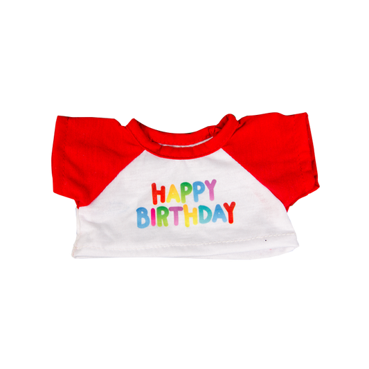Birthday Tee w/Red Sleeves