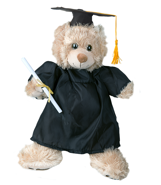 Graduation Gown w/Hat & Scroll Outfit