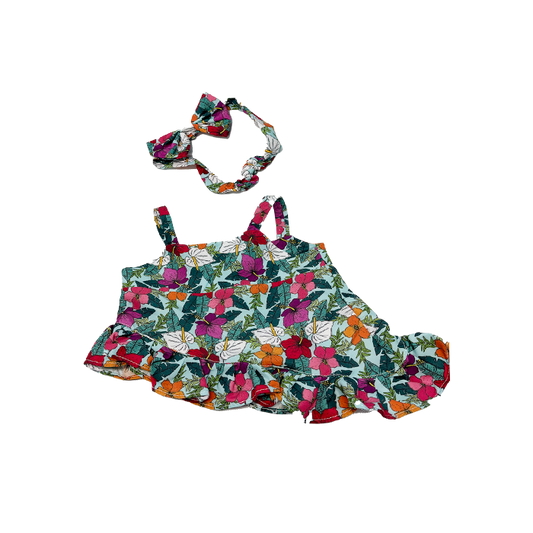 Green "Muumuu" w/ Bow