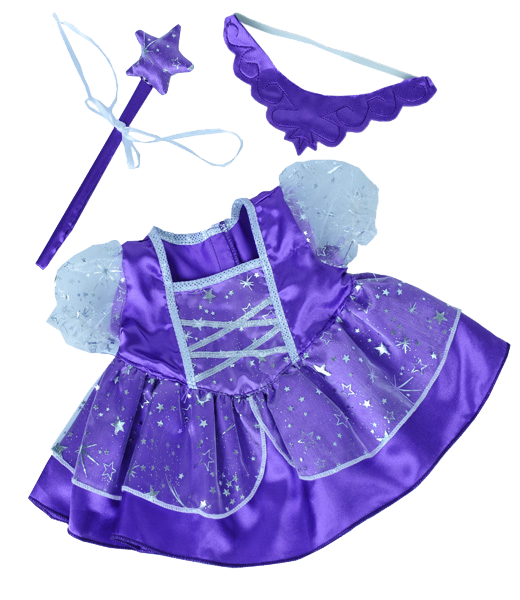 Purple "Fairy" Princess w/Wand & Tiara